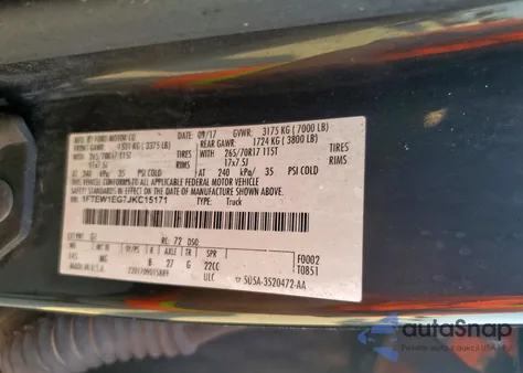 2018 Ford F150 Supercrew from USA, damaged, VIN 1FTEW1EG7JKC15171